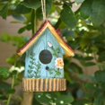 thumbnail image 6 of QHUDLV Resin Hanging Bird House, Outdoor Decorative Birdhouse for Garden, 6 of 9