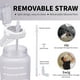 thumbnail image 5 of Botella de agua ST-YIBEN de 1,9 L con marcador de tiempo, a prueba de fugas y sin BPA, 5 of 7