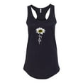 thumbnail image 2 of Wild Bobby, Faith Flower Script Inspirational/Christian Women Racerback Tank Top, Black, Small, 2 of 6