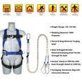 thumbnail image 2 of Harnais de Sécurité Kit de Protection contre les Chutes : Harnais de Toit Corps Entier avec Lanière Absorbant les Chocs - Coussin de Taille Confortable Mis à Jour, 2 of 7