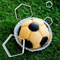 thumbnail image 5 of Football Pattern Cookie Cutters Cake Fondant Hexagon Cutter for Kitchen DIY Decorating Tools, 5 of 6