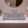 thumbnail image 2 of ABCO48R 48" Solid Concrete Rectangular Countertop Sink, 2 of 5