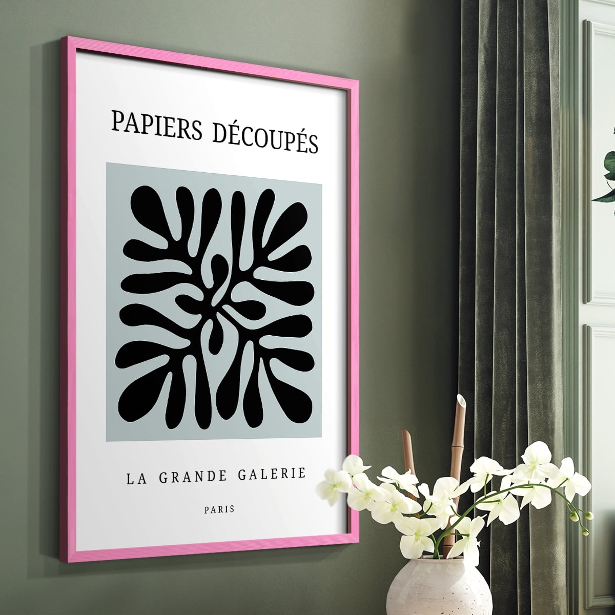 Matisse CCCXCII in Pink Solid Wood 16 x 20 Framed Print