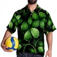 thumbnail image 4 of Saint Patrick's Day Men's Casual Hawaiian Shirts, Printed Button Down Short Sleeve Summer Beach Tops with Spread Collar - Unisex, 4 of 6