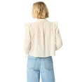 thumbnail image 3 of Jessica Simpson Women's and Women's Plus Arista Ruffle Long Sleeve Shirt, Sizes XS-5X, 3 of 6