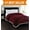 Burgundy, variant on Elegant Comfort Best, Softest, Luxury Micro-Sherpa Blanket Heavy Weight Stripe Design Ultra Plush Blanket, Full/Queen, Burgundy