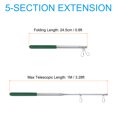 thumbnail image 2 of Uxcell Telescopic Handheld Flagpoles 3.3 Feet Portable Pole 5 Sections Green, 2 of 6