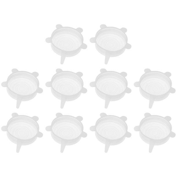 Tapas Silicona Elásticas Reutilizables Resistentes Al Calor Cubierta para Cuenco Envolver Alimentos (9cm)