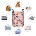 thumbnail image 4 of Balery Funny Chicken Cesta de ropa redonda con asas, impermeable, independiente, para ropa, juguetes, dormitorio y familia-Medium, 4 of 6