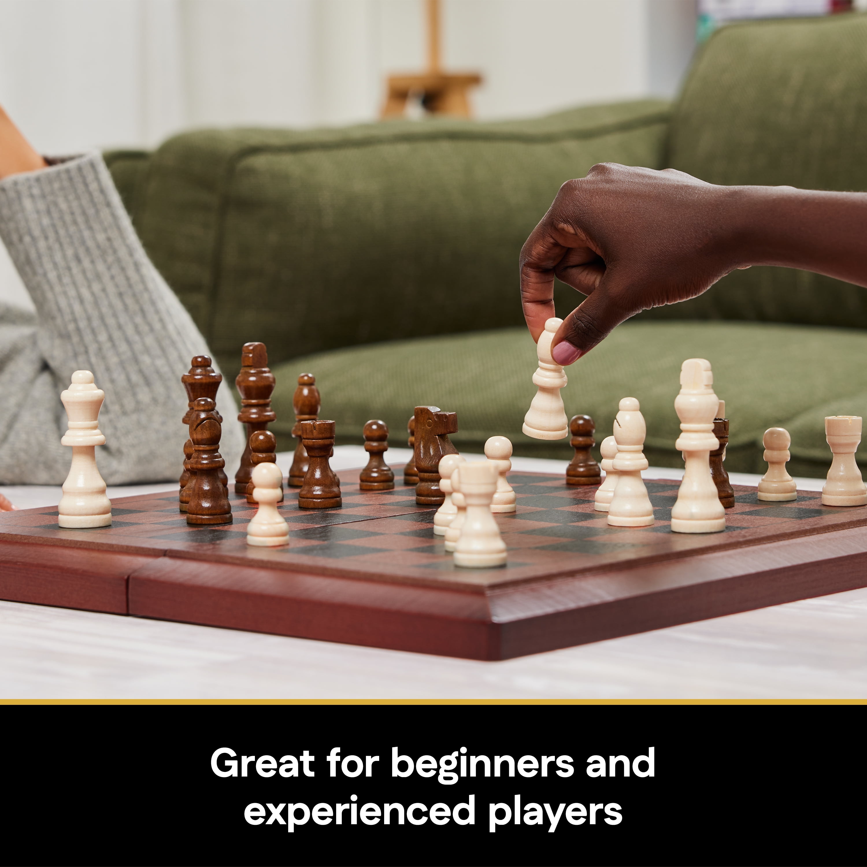 Spin Master Games, Cardinal Classics, Coffret échecs, dames et backgammon, Exclusivité Walmart, Jeux classiques 3 en 1 pour une soirée jeux en famille, 2 joueurs, à partir de 8 ans