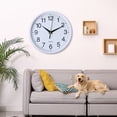 thumbnail image 4 of Oiur Round Wall Clock Simple Style High-precision Battery Operated Easy-to-Read Non-Ticking Quartz Clock Wall Decor,Grey, 4 of 7
