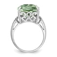 thumbnail image 2 of Sterling Silver Rhodium Green Quartz & Diam. Ring QR2926AG, 2 of 5