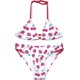 thumbnail image 1 of Traje de baño para niñas Bikini con triángulo Halter Trajes de baño de Dos Piezas con Estampado de Leopardo Impresión - Rojo 6 Años Impresión - Rojo 6 Años Xishao ropa, 1 of 2
