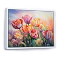 thumbnail image 2 of Designart "Sunset Glow Among Tulips II" Tulips Floater Framed Wall Decor, 2 of 5