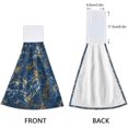 thumbnail image 4 of SKYSONIC Marble Fashion Pattern Hanging Tie Towels 2 Pieces, Absorbent Hand Towels Tea Bar Dish Dry Towels for Kitchen Bathroom Home Decor,14" x18.2", 4 of 7