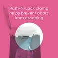 thumbnail image 4 of Diaper Genie Expressions Pail White, Odor-Controlling Diaper Disposal System, One Pail & One Refill, 4 of 13
