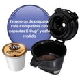 thumbnail image 3 of Cafetera Hamilton Beach FlexBrew Dual para cápsulas y café molido, diseño compacto, 400 ml, acero inoxidable (Reacondicionado), 3 of 8
