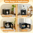 thumbnail image 2 of Resenkos Cat Cage, Cat Crate Kennel Enclosure Playpen,Sidetable Nightstand Weatherproof Multi-function Cat House-Black, 2 of 10