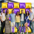 thumbnail image 4 of Kit de pared con globos FEYG, morado metalizado, dorado y plateado, 48 cm, 25 unidades, 4 of 7