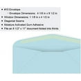 thumbnail image 2 of Limited Papers (TM) Regular Mailing And Business Envelopes, Left Hand Window, No. 10 (4.8 x 9.5 Inch), Gummed seal, 24 Pound, Variety of Colors And Quantities. (Blue, 1000), 2 of 5