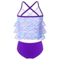 thumbnail image 2 of iiniim Big Girls Youth Two Piece Mermaid Printed Tankini Swimsuit Bathing Suit Top Swim Briefs, 2 of 7
