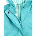 thumbnail image 5 of MeMoi Boys "On The Move" Lined Raincoat with Attached Self-Storage Pouch - Boys - Male (12, Teal), 5 of 6