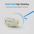 thumbnail image 3 of Rj45 Modular Jack, Cat7 Cat6 Cat5 Rj45 8p8c Network Keystone Jack Rj45 Socket In-line Coupler Female To Female Metal Shell High Shielding Coupler Ethe, 3 of 5