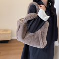 thumbnail image 3 of Fluffy Tote Bag Faux Fur Hobo Bag Purse Plush Handbag Furry Purse Soft Plush Bag for Women Cute Aesthetic Bag, 3 of 6