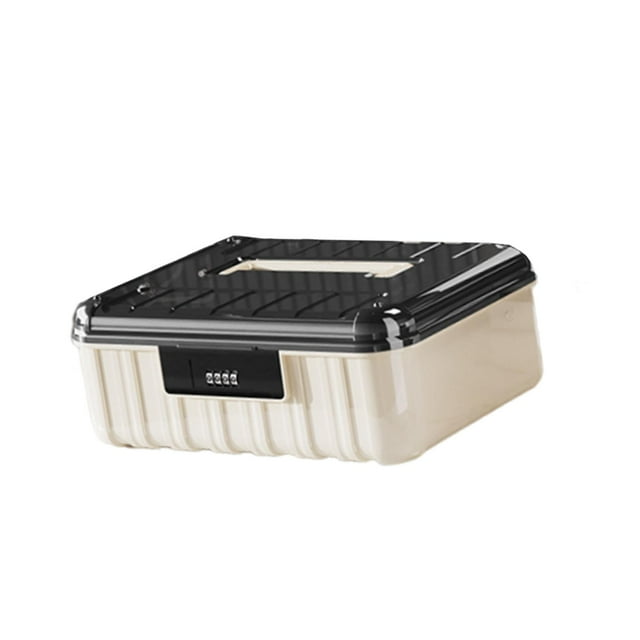 Organizador de almacenamiento con cerradura, caja de almacenamiento de juguetes para niños, caja de almacenamiento con tapa multiusos 305 x 24 x 118 cm