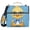 Cute Duck Wear Glasses and Tie, variant on 3 Ring Zipper Binder with Shoulder Strap Waterproof Trapper Keeper 2 Inch D-Ring 500 Sheets Capacity Water Droplets on Dragon Scales