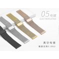 thumbnail image 1 of Suitable for Samsung Huawei GT2 stainless steel three-bead solid strap silicone strap Milan steel mesh strap 22mm three solid black steel strap 22mm, 1 of 4
