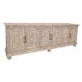 thumbnail image 3 of Athena 6-Door Sideboard in Distressed White Traditional Carving on Solid Wood, 3 of 11