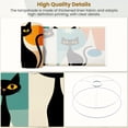 thumbnail image 4 of Linen Drum Lampshades Black Cat Retro Atomic Mid Century Halloween Modern Living Room Decor 13"x13"x10" Light Shade for Table Lamps Drum Lamp Shades Lampshade Replacement Assembly Required, 4 of 8