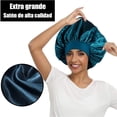 thumbnail image 4 of Gorro de Seda para Dormir 4 Paquetes, Gorra de Baño EVA Impermeable Dobles, Gorra de Bano Mujer Reutilizable para Cabello Largo, Grueso, Rizado, Bañarse y Dormir Cabello Rizado, 4 of 4