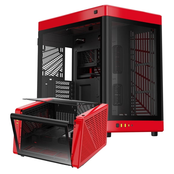 Funda de ordenador para videojuegos GAMDIAS NESO P1 BR RGB de vidrio templado