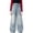 Light Blue, variant on QNANSPI Jeans for Teen Girls, Kids Wide Leg Jeans, Big Kids Girls Solid Color Loose Denim Pants Wide Leg Straight Style Casual Daily Full Length 5-15 Years
