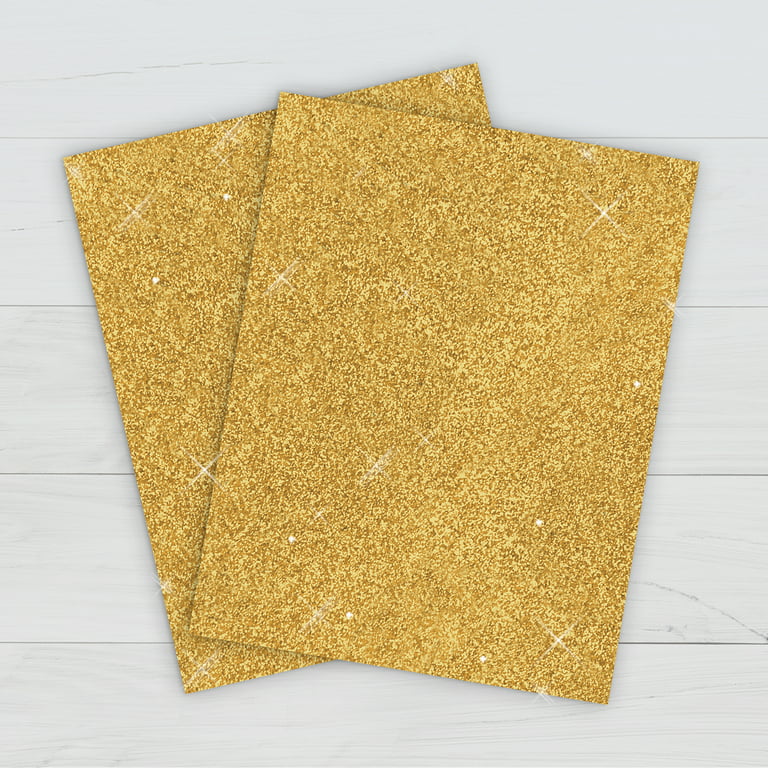 Printworks Gold Glitter Cardstock, 8.5 x 11, 15 Sheets 