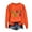 Orange, variant on Cavosen Carnival T Shirts for Women 3/4 Length Sleeves Mardi Gras Letter Graphic Print Shirts Crewneck Party Festival Blouse Casual Trendy Holiday Tops Dressy Party Funny Tees Beige L