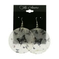 thumbnail image 3 of Mi Amore Butterfly Dangle-Earrings White/Silver-Tone, 3 of 5