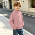 thumbnail image 6 of ATOGUTA Sweatshirt Boys Full Zip Up Long Sleeve Warm Uniform Sweatshirt Fall Winter Fashion Jacket With Pocket Size 4T-15, 6 of 8