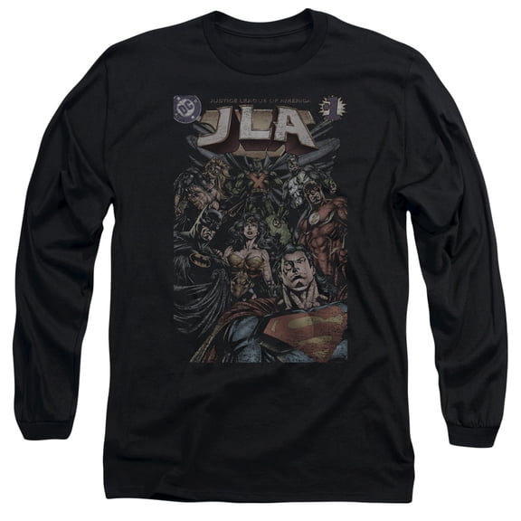 Jla - #1 Cover - Long Sleeve Shirt - Large