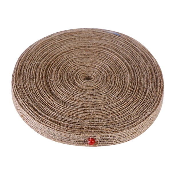 Cuerda de cáñamo natural para manualidades, cordel de yute, hilo tejido, cordón para bolsas de boda, accesorios de madera para manualidades