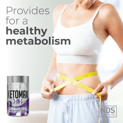 NDS Nutrition Keto-Max Advanced 3-in-1 - Keto Pills for Fat Loss Support - Carb Blocker Appetite Suppressant - White Kidney Bean, Chitosan, Raspberry Ketones, and Vanadium (90 Capsules)
