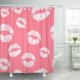 thumbnail image 1 of ABPHQTO Red Kiss Pink Lips Paper 14Th Affair Beauty Cosmetic Day Cortina de ducha 150x180 cm, 1 of 1