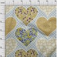 thumbnail image 3 of oneOone Cotton Flex Light Yellow Fabric Florals Craft Projects Decor Fabric Printed By The Yard 40 Inch Wide, 3 of 6