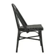 thumbnail image 4 of Safavieh Daria Outdoor Patio Stacking Side Chair, Set of 2 - Black, 4 of 10