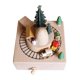thumbnail image 2 of Caja musical de madera, accesorios de decoración del hogar, figura decorativa de mesa, centro de mesa para escritorio, interior, vacaciones, regalos d C, 2 of 9