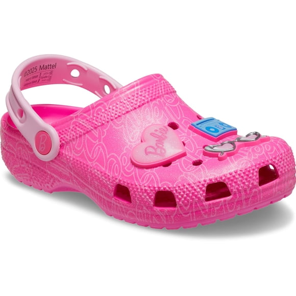 Zuecos Crocs Clásicos Barbie para Niños Talla Mediana Pequeña