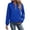 #01Blue, variant on Bomber Jacket Women Textured Lightweight Zip Up Jackets Casual Stand Collar Zipper Coat Fall Fashion Outerwear Top Yellow S