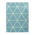 thumbnail image 5 of Low-Pile Area Rug with Modern Geometric Pattern & Pastel Colors in Blue - 2'4" x 4'7" (2'x4'), 5 of 5